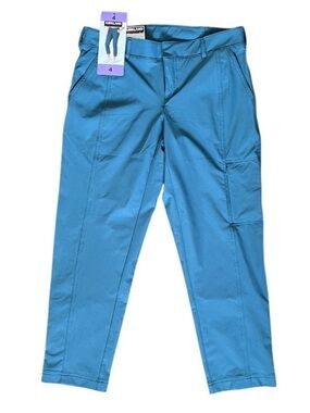 NEW Kirkland Signature Travel Pant Blue Size 4